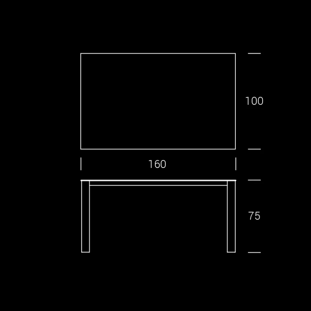 Viadurini in the Garden Gartentische Fest-HPL-Gartentisch mit Aluminiumstruktur Made in Italy - Carl
