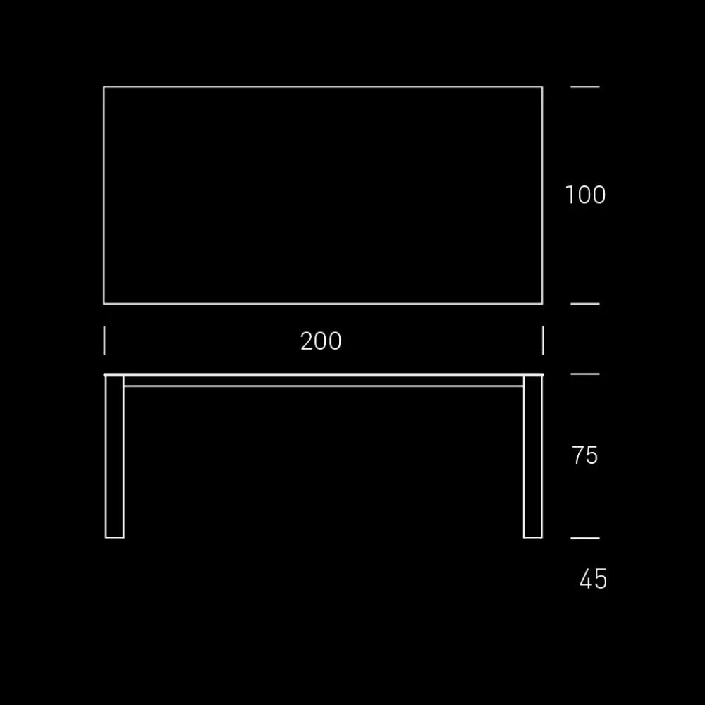Viadurini in the Garden Gartentische Fest-HPL-Gartentisch mit Aluminiumstruktur Made in Italy - Carl