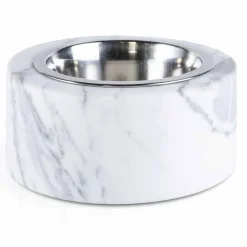 Viadurini Pet Collection Deko Artikel Und Wohnaccessoires-Hunde- und Katzenschale aus weißem Carrara-Marmor Made in Italy - Ciotta