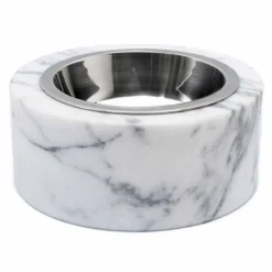 Viadurini Pet Collection Deko Artikel Und Wohnaccessoires-Hunde- und Katzenschale aus weißem Carrara-Marmor Made in Italy - Ciotta