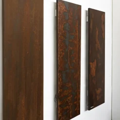 Viadurini Radiators Hybrid Heizkörper-Hybrid-Heizkörper Corten-Finish in italienischem Marmorpulver - Linien