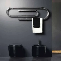 Scirocco H Design Heizkörper Chrom|Heizkörper Hydraulisch-Hydraulischer Design Heizkörper Büroklammer verchromt von