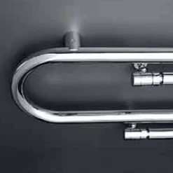 Scirocco H Design Heizkörper Chrom|Heizkörper Hydraulisch-Hydraulischer Design Heizkörper Büroklammer verchromt von