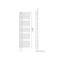 Viadurini Radiators Handtuchheizkörper Wasser-Hydraulischer Handtuchwärmer aus Kohlenstoffstahl, hergestellt in Italien – Sauerkirschen