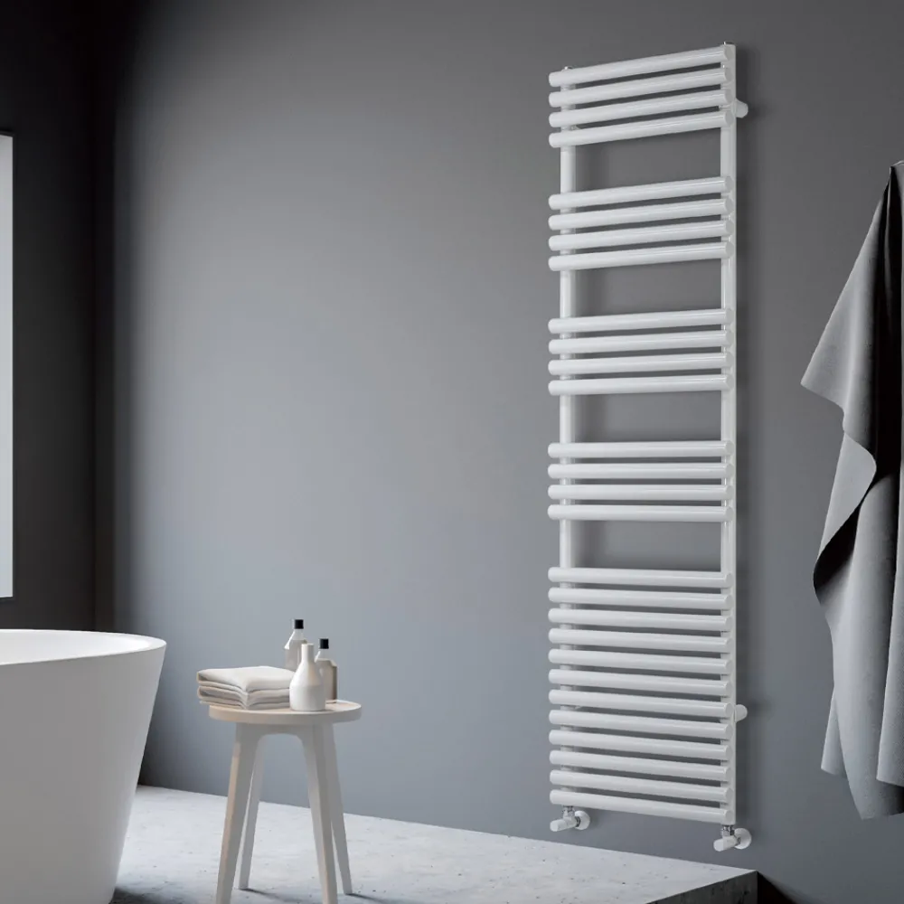 Viadurini Radiators Handtuchheizkörper Wasser-Hydraulischer Handtuchwärmer aus reinweißem Stahl, hergestellt in Italien – Zitrone