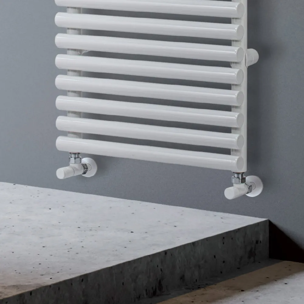 Viadurini Radiators Handtuchheizkörper Wasser-Hydraulischer Handtuchwärmer aus reinweißem Stahl, hergestellt in Italien – Zitrone