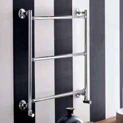 Scirocco H Handtuchheizkörper Wasser-Hydraulischer Handtuchwärmer aus verchromtem Stahl, hergestellt in Italien – Gaia