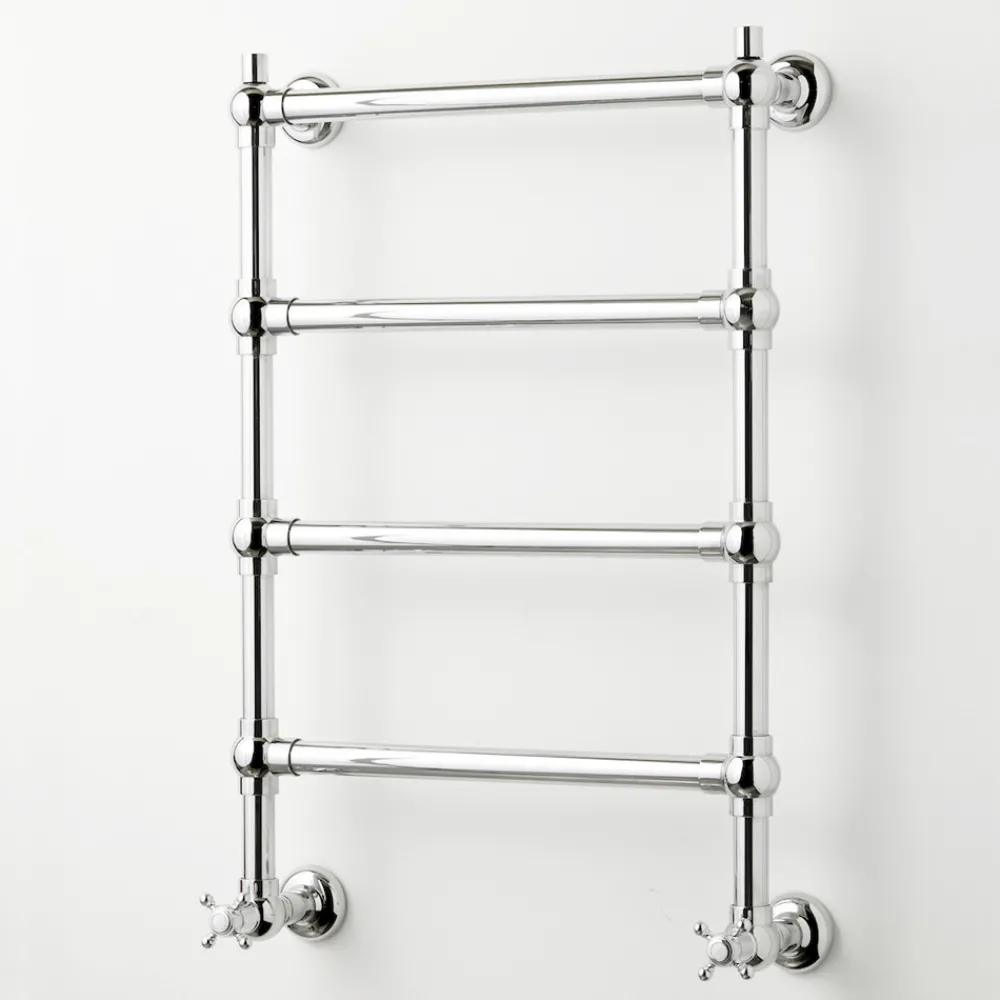 Scirocco H Handtuchheizkörper Wasser-Hydraulischer Handtuchwärmer für Badezimmer aus verchromtem Messing Made in Italy - Caterina