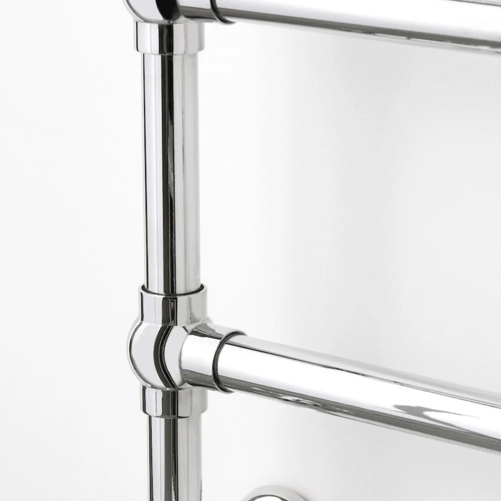 Scirocco H Handtuchheizkörper Wasser-Hydraulischer Handtuchwärmer für Badezimmer aus verchromtem Messing Made in Italy - Caterina