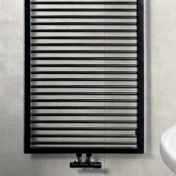 Scirocco H Handtuchheizkörper Wasser-Hydraulischer Handtuchwärmer für Badezimmer aus Graphitstahl - Shadow von Scirocco