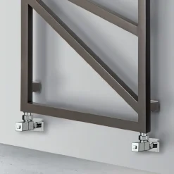 Viadurini Radiators Handtuchheizkörper Wasser-Hydraulischer Handtuchwärmer mit quadratischen Elementen, hergestellt in Italien – Mandeln