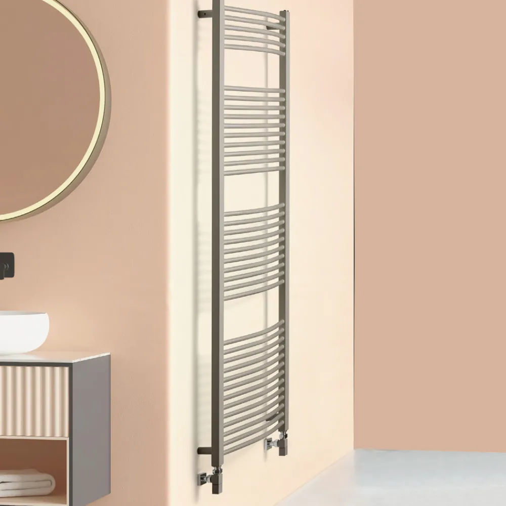 Scirocco H Handtuchheizkörper Wasser-Hydraulischer Handtuchwärmer aus Stahl in verschiedenen Farben Made in Italy - Ibis