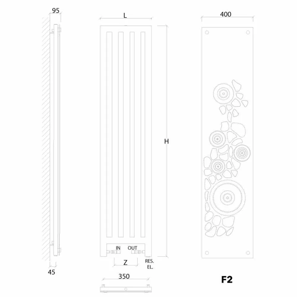 Scirocco H Heizkörper Hydraulisch-Hydraulischer Heizkörper farbig modernem Design New Dress