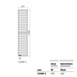 Scirocco H Heizkörper Hydraulisch-Hydraulischer Heizkörper in modernem Design Brick von