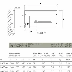 Scirocco H Design Heizkörper Chrom|Heizkörper Hydraulisch-Hydraulischer Heizkörper verchromt Snake von