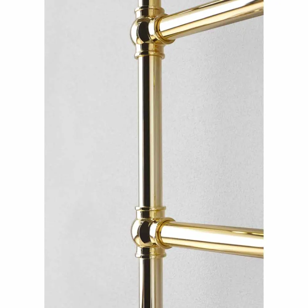 Viadurini Radiators Handtuchheizkörper Wasser-Hydraulischer modularer Handtuchwärmer Messingrohr Gold 311 W - Caesar