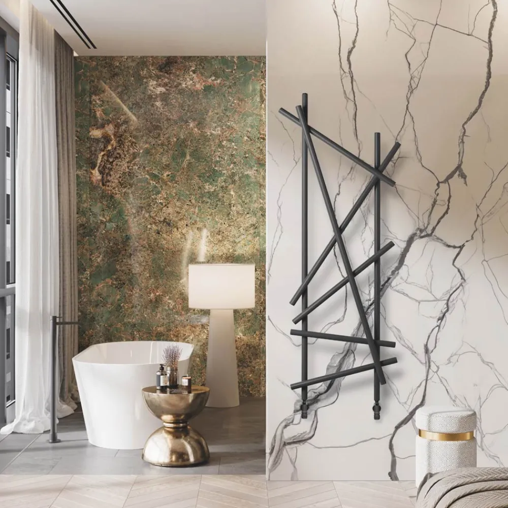 Scirocco H Heizkörper Hydraulisch-Hydraulischer Stahlheizkörper mit Rundrohren Made in Italy - Random