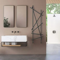 Scirocco H Heizkörper Hydraulisch-Hydraulischer Stahlheizkörper mit Rundrohren Made in Italy - Random