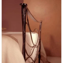 Viadurini Night Design Maßgeschneiderte Möbel|Schmiedeeisen Doppelbetten-Idra Doppelbett aus Schmiedeeisen in Design