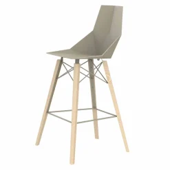 Vondom Barhocker-Indoor Barhocker in Holz und Kunststoff Verschiedene Farben - Faz Wood von