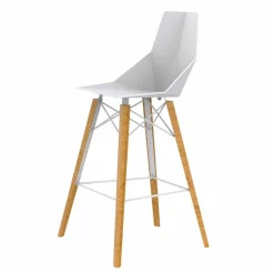 Vondom Barhocker-Indoor Barhocker in Holz und Kunststoff Verschiedene Farben - Faz Wood von