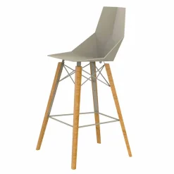 Vondom Barhocker-Indoor Barhocker in Holz und Kunststoff Verschiedene Farben - Faz Wood von