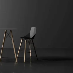 Vondom Barhocker-Indoor Barhocker in Holz und Kunststoff Verschiedene Farben - Faz Wood von