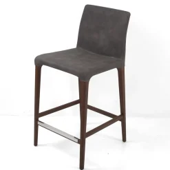 Viadurini Living Küchenhocker-Indoor-Hocker aus Eschenholz und Kunstleder Made in Italy - Floki