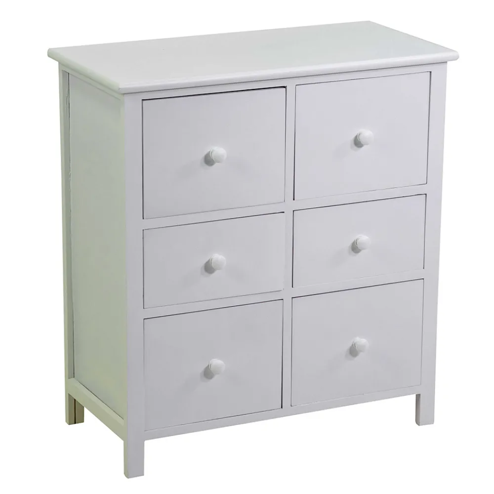 Viadurini Living Sideboards-Indoor-Schrank aus Holz mit 6 Schubladen - Qualle