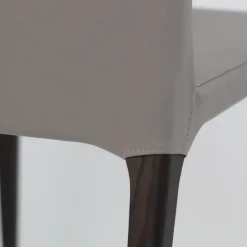 Viadurini Living Moderne Stühle-Indoor-Stuhl aus Eschenholz und Kunstleder Made in Italy - Floki