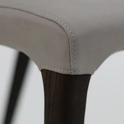 Viadurini Living Moderne Stühle-Indoor-Stuhl aus Eschenholz und Kunstleder Made in Italy - Floki