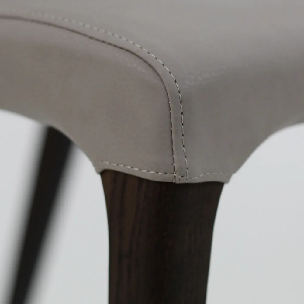 Viadurini Living Moderne Stühle-Indoor-Stuhl aus Eschenholz und Kunstleder Made in Italy - Floki