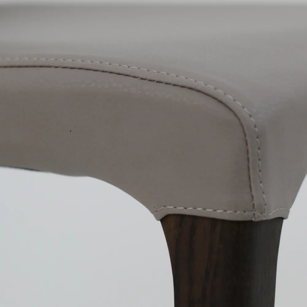 Viadurini Living Moderne Stühle-Indoor-Stuhl aus Eschenholz und Kunstleder Made in Italy - Floki