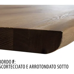 Viadurini Living Esstische Nach Mass|Esstische-Indoor-Tisch mit Platte und Beinen aus Eiche Made in Italy - Geolier