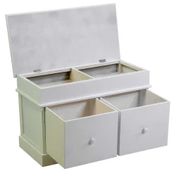 Viadurini Living Moderne Wohnzimmerbank-Indoor-Truhe aus Holz mit 2 Schubladen - Meduse