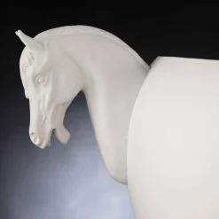 Viadurini Living Deko Vasen-Indoor-Vase aus weißer Keramik oder 24 Karat Gold, handgefertigt in Italien - Jacky