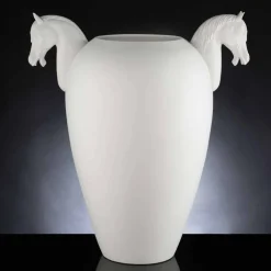 Viadurini Living Deko Vasen-Indoor-Vase aus weißer Keramik oder 24 Karat Gold, handgefertigt in Italien - Jacky