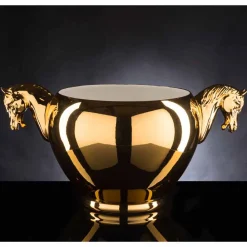 Viadurini Living Deko Vasen-Indoor-Vase aus weißer Keramik oder 24 Karat Gold, handgefertigt in Italien - Jacky