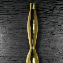 Viadurini Living Deko Vasen-Indoor-Vase in Harz-Gold- oder Blattsilber-Finish Made in Italy - Quarto