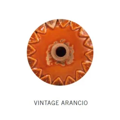 Ferroluce Pendelleuchte Industrial-Industrielle Pendelleuchte aus handgefertigtem Eisen und Keramik - Industriell