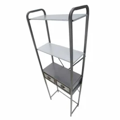 Viadurini Living Badmöbel Hängend-Industrieller Badezimmerschrank aus Eisen im Vintage-Stil mit Schubladen - Pome