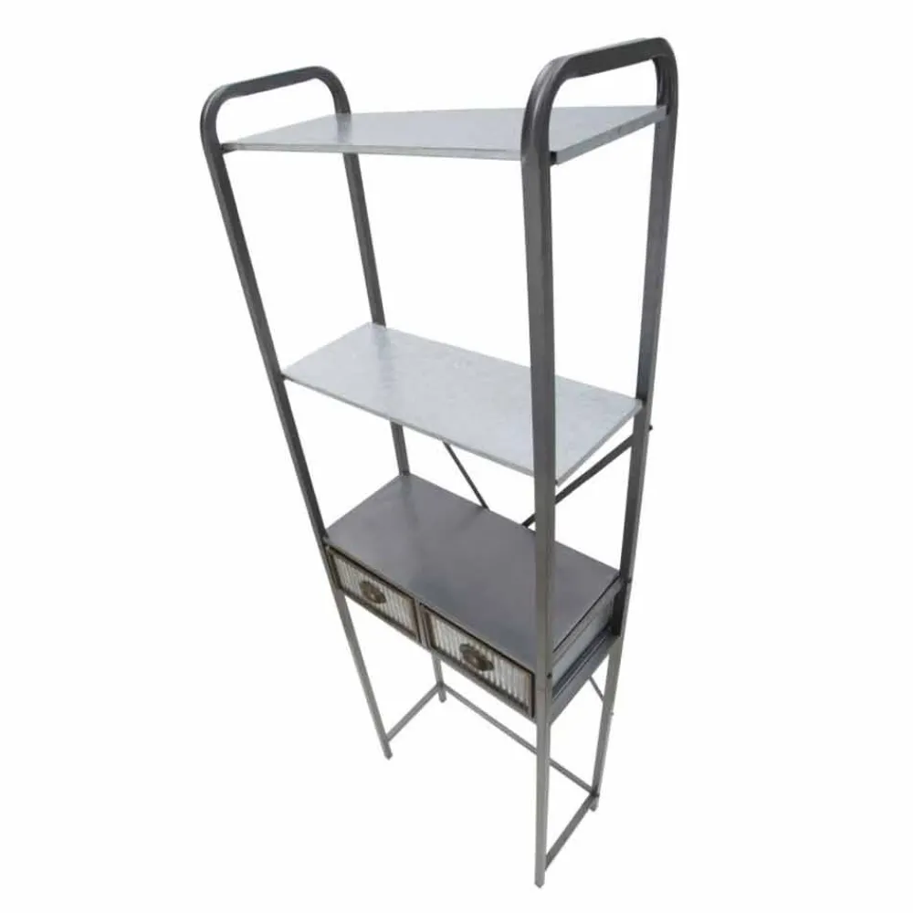 Viadurini Living Badmöbel Hängend-Industrieller Badezimmerschrank aus Eisen im Vintage-Stil mit Schubladen - Pome