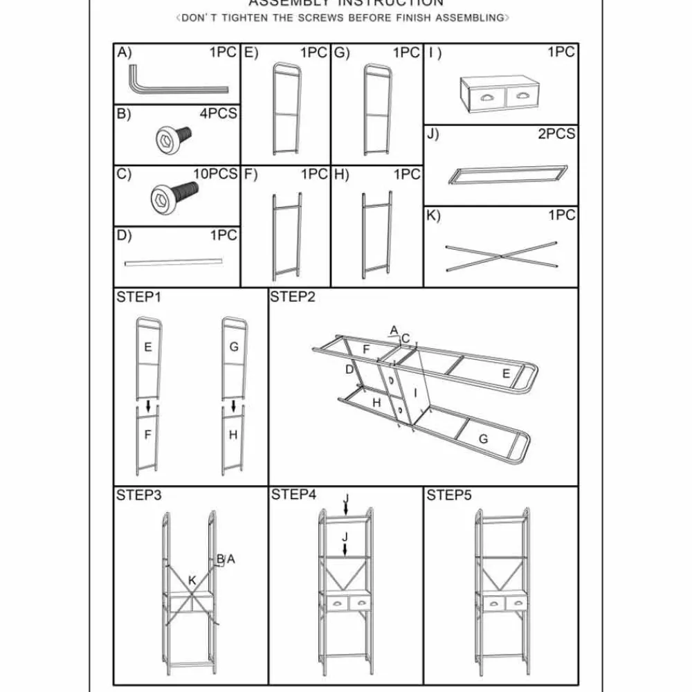 Viadurini Living Badmöbel Hängend-Industrieller Badezimmerschrank aus Eisen im Vintage-Stil mit Schubladen - Pome