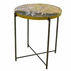 Viadurini Design Moderne Couchtische-Innen- oder Außen-Couchtisch mit Metallstruktur Made in Italy - Carim