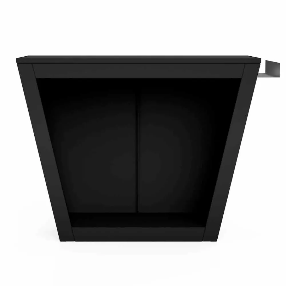 Viadurini in the Garden Kaminholzständer Aus Eisen Und Stahl-Innen- oder Außendesign Holzhalter mit Arbeitsplatte - Esplanade