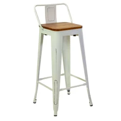 Viadurini in the Garden Outdoor Hocker-Innen- und Außenhocker aus Eisen und Holz - Schreibwaren