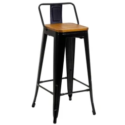 Viadurini in the Garden Outdoor Hocker-Innen- und Außenhocker aus Eisen und Holz - Schreibwaren