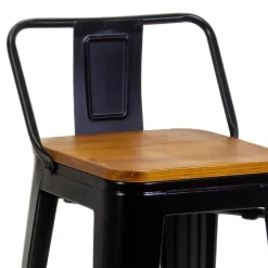 Viadurini in the Garden Outdoor Hocker-Innen- und Außenhocker aus Eisen und Holz - Schreibwaren