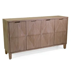 Viadurini Living Sideboards-Innenschrank mit 4 Türen mit MDF-Furnier und Tannenholzfüßen - Tempesta