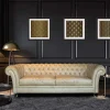 Viadurini Living Moderne Sofas-Innensofa mit Holzfüßen und Metallrädern Made in Italy - Giocoso